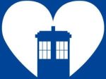 Tardis Heart Doctor Who | Die Cut Vinyl Sticker Decal | Blasted Rat Fashion