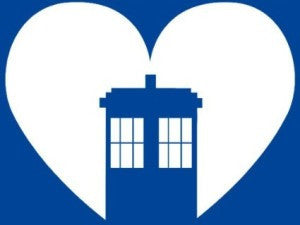 Tardis Heart Doctor Who | Die Cut Vinyl Sticker Decal | Blasted Rat Fashion