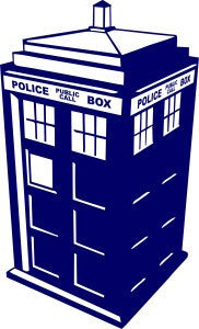 Doctor Who Tardis Police Box | Die Cut Vinyl Sticker Decal | Blasted Rat on Sale