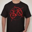 Anarchist Cyclist Racing Fixed Track Bike T-shirt | Blasted Rat Sale