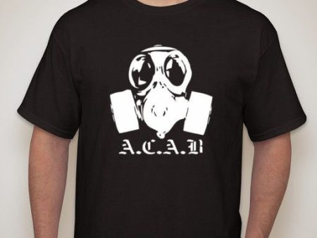 ACAB Gas Mask Riot T-shirt For Discount