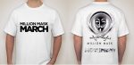 Anonymous Million Mask March Movement T-shirt | Blasted Rat Online Hot Sale