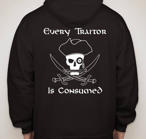 The Corpse Consumer Every Traitor Is Consumed Pirate Hoodie 2 sided For Sale