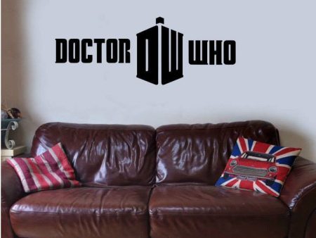 Doctor Who Logo Whovian - 23  Die Cut Vinyl Wall Decal Sticker Hot on Sale