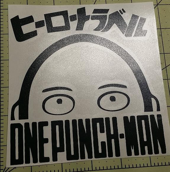 Onepunch Man Logo Manga | Die Cut Vinyl Sticker Decal Online