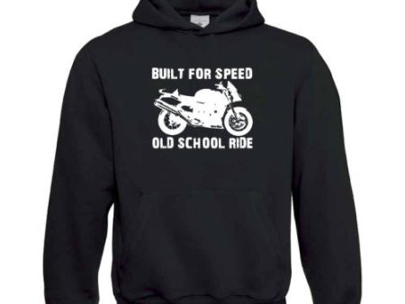 Built For Speed Old School Ride Biker Motorcycle Hoodie Sale