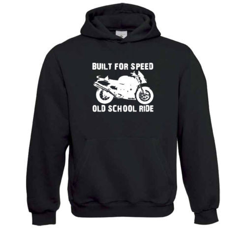 Built For Speed Old School Ride Biker Motorcycle Hoodie Sale