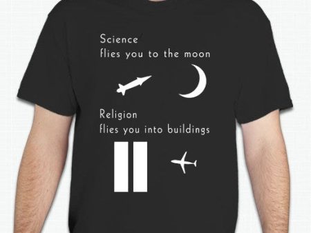 Atheist Science vs Religion T-shirt Sale