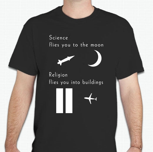 Atheist Science vs Religion T-shirt Sale