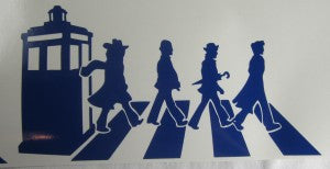 Doctor Who Abbey Road Tardis | Die Cut Vinyl Sticker Decal | Blasted Rat Cheap