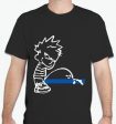 ACAB Calvin Pissing On The Thin Blue Line T-shirt | Blasted Rat Online now