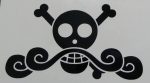 One Piece Anime Roger Jolly Roger Pirate Flag | Die Cut Vinyl Sticker Decal Online Sale