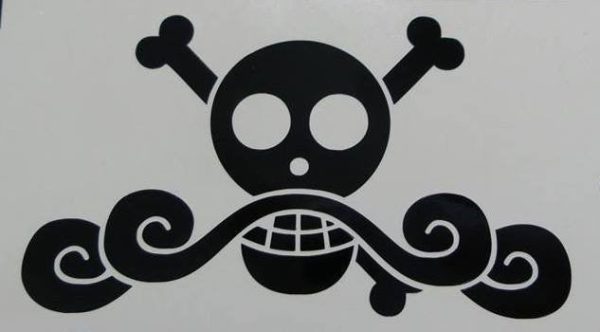 One Piece Anime Roger Jolly Roger Pirate Flag | Die Cut Vinyl Sticker Decal Online Sale