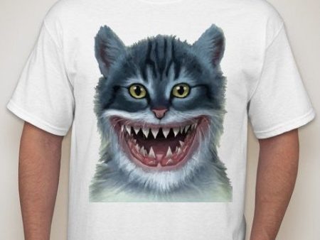 Cat With Shark Smile #Caturday T-shirt | Blasted Rat Online Hot Sale