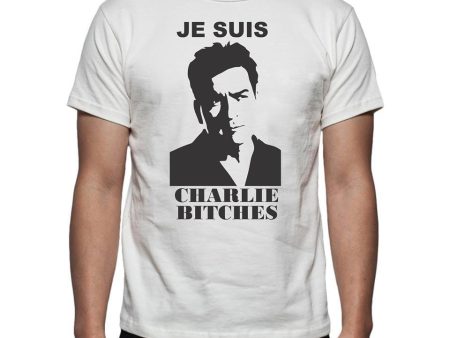 Je Suis Charlie Bitches | I Am Charlie (Sheen) T-shirt | Blasted Rat on Sale