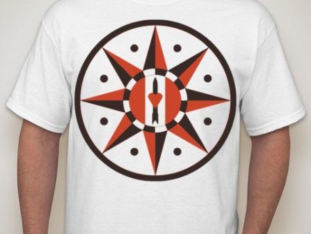 Love And Rockets Red Black Compass T-shirt | Blasted Rat Hot on Sale