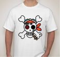 One Piece Anime Skull With Cigar Jolly Roger Pirate Flag T-shirt | Blasted Rat on Sale