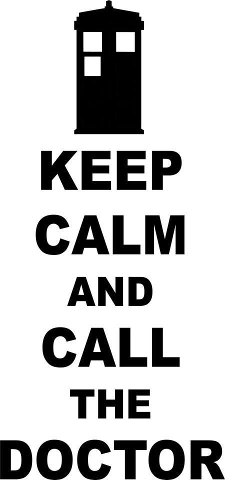 Doctor Who Keep Calm And Call The Doctor | Die Cut Vinyl Sticker Decal | Blasted Rat Online now