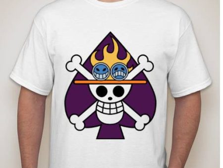 One Piece Anime Spade Jolly Roger Pirate Flag T-shirt | Blasted Rat Hot on Sale