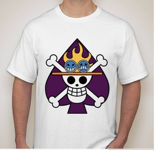 One Piece Anime Spade Jolly Roger Pirate Flag T-shirt | Blasted Rat Hot on Sale