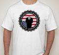 Anonymous Crest with Upside Down USA Flag T-shirt For Cheap