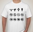 Vegan Tourist Traveller Food Icons T-shirt Sale