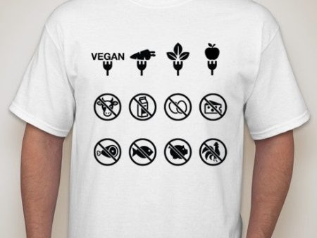 Vegan Tourist Traveller Food Icons T-shirt Sale