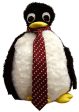 Linux Tux Penguin Tie in Revolutionary Red Fashion