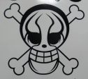 One Piece Anime Sting Wrestler Jolly Roger Pirate Flag | Die Cut Vinyl Sticker Decal Hot on Sale