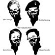 The Fantastic Four Assange Brown Manning Snowden Anonymous | Die Cut Vinyl Sticker Decal Online Hot Sale