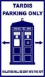 Doctor Who Tardis Parking Only | Die Cut Vinyl Sticker Decal | Blasted Rat Cheap