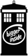 Doctor Who Tardis Bigger Inside Police Box | Die Cut Vinyl Sticker Decal | Blasted Rat Online now