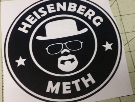 Breaking Bad Heisenberg Meth | Die Cut Vinyl Sticker Decal | Blasted Rat For Sale