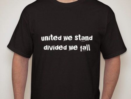 Anonymous United We Stand Divided We Fall T-shirt Supply