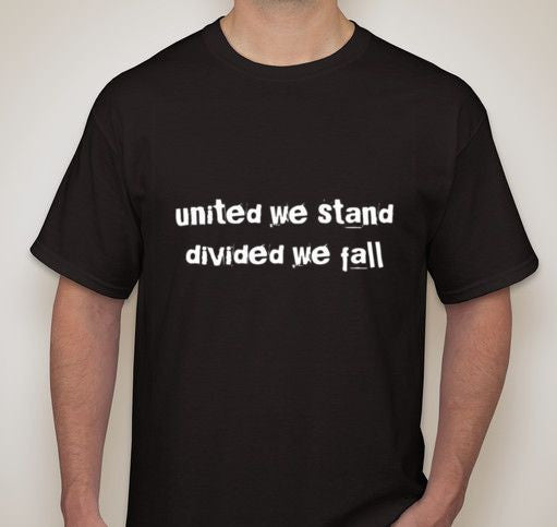 Anonymous United We Stand Divided We Fall T-shirt Supply