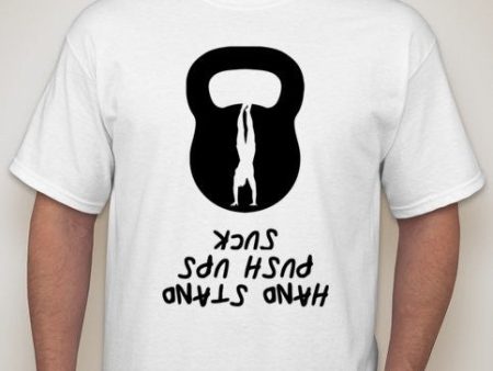 Kettlebell Hand Stand Push Up Sucks Gym Crossfit MMA T-shirt | Blasted Rat Hot on Sale