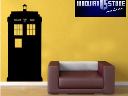 Doctor Who Tardis Police Phone Booth Outline Whovian - 23  Die Cut Vinyl Wall Decal Sticker Online Hot Sale