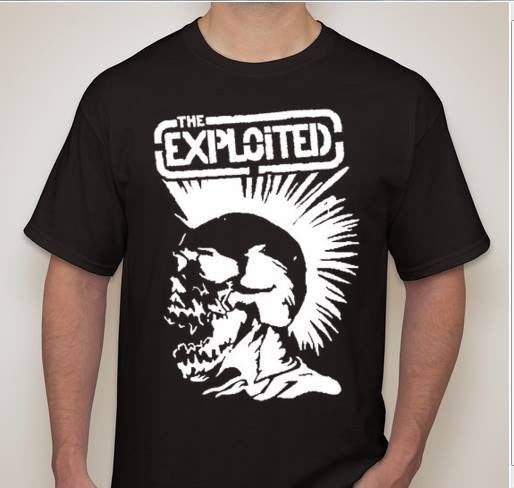 The Exploited Punk Skull Rock Band Music T-shirt | Blasted Rat Fashion