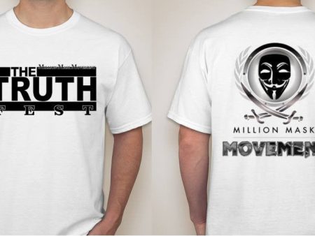 Anonymous Million Mask Movement Truth Fest T-shirt | Blasted Rat Online now