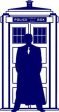 10th Doctor Who Silhouette Tardis | Die Cut Vinyl Sticker Decal | Blasted Rat Supply