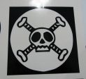 One Piece Anime Bizarre Jolly Roger Pirate Flag | Die Cut Vinyl Sticker Decal Supply