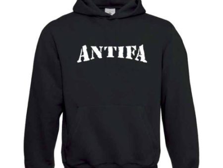 Antifa White Text Hoodie Online