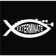 Doctor Who Dalek Jesus Fish Exterminate | Die Cut Vinyl Sticker Decal | Blasted Rat Online Hot Sale