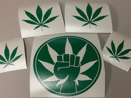 420 Collection Hemp Activism Cannabis Marijuana Weed Fist | Die Cut Vinyl Sticker Decal Online Sale