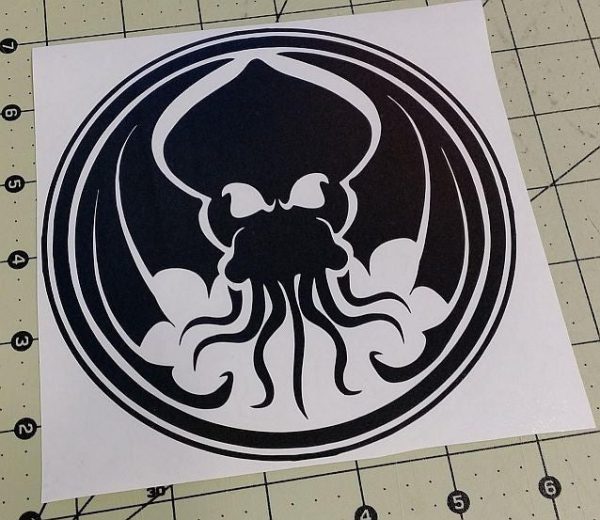 Cthulhu Lovecraft Horror Space Monster Tulu | Die Cut Vinyl Sticker Decal | Blasted Rat For Sale