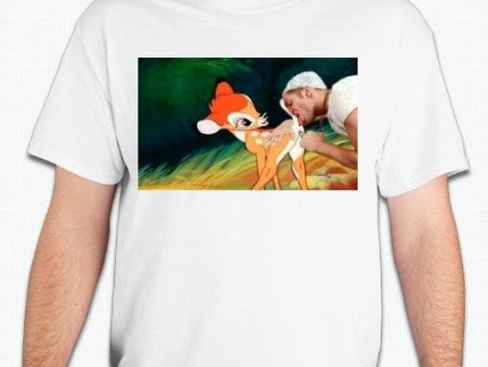 Bambi Licker Cartoon Meme Adult Joke T-shirt | Blasted Rat on Sale