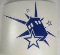 Doctor Who Tardis Exploding Star  | Die Cut Vinyl Sticker Decal | Blasted Rat Fashion