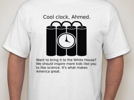 #StandWithAhmed Ahmed Clock Obama Tweet Quote Joke T-shirt | Blasted Rat Online Sale