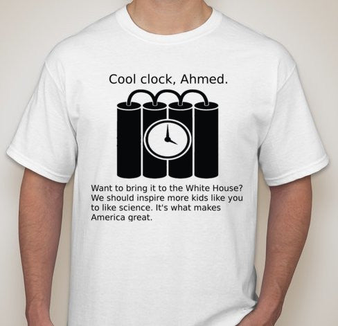 #StandWithAhmed Ahmed Clock Obama Tweet Quote Joke T-shirt | Blasted Rat Online Sale