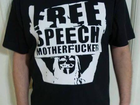 Anonymous Free Speech Motherfucker T-shirt | Blasted Rat Fashion